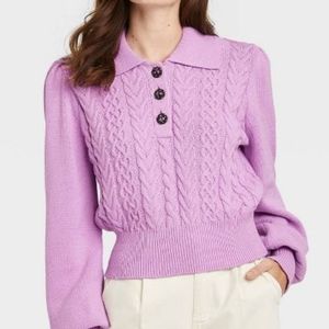 Women's Collared Pullover Sweater